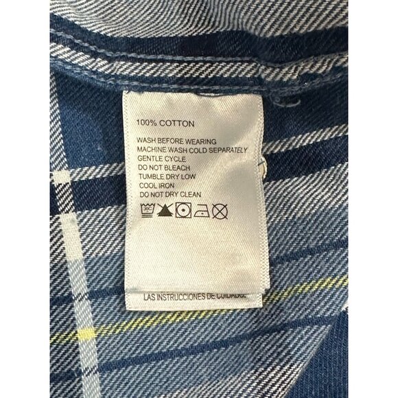 Tommy Bahama Mens XXL Hola Indigo Bering Blue Plaid Short Sleeve Button-Up Shirt - Picture 10 of 12